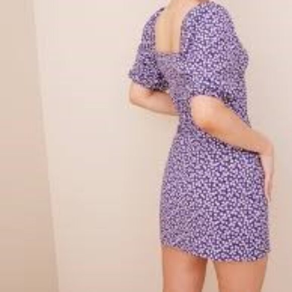 Noisy May Nmbine Short Ruching Dress - Purple - Medium - Picture 2 of 9